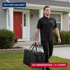 Insulated Food Delivery Bag, XXXL Insulated Reusable Grocery Cooler/Hot Bags, To