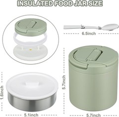 Morefeel 40Oz Insulated Food Jar-Say Goodbye To Spillscold Mealsquicklift