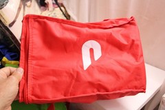 red DoorDash insulated food delivery bag 14X13X10inches