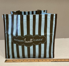 Nothing Bundt Cake Delivery Bag Signature Logo Reusable Handles Square 12″ x 13″
