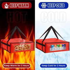 Pizza’s Warm Hug & Drink’s Cool Companion: Delivery Bag (20x20x6)