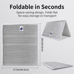 Bolsa térmica de poliestireno para entrega de pizza de 50 x 50 cm (paquete de 1)