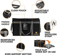 Herculean Insulated Food Delivery Bag with YKK Zipper – Large Commercial Cat…