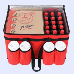 Insulated Food Delivery Bag with Cup Holders Large Cooler Bag for Catering