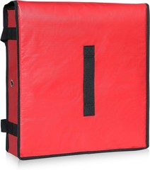 Insulated Pizza Delivery Bag, 18 x 18 x 5 Inch, Red