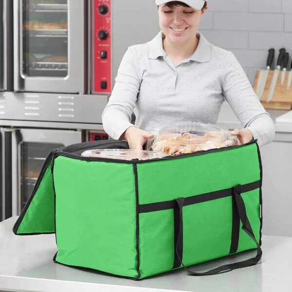 CHOICE INSULATED FOOD DELIVERY BAG/PAN CARRIER, NYLON 23″ x 13″ x 15 GREEN (ONE)