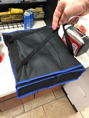 Insulated Pizza Delivery Bag Large Thermal Carry Bag Holds 2 Pizzas 20 Inch Coll