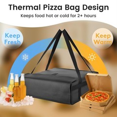 Insulated Pizza Delivery Bag 20 Inch for Delivery Drivers Pizza Delivery Bags