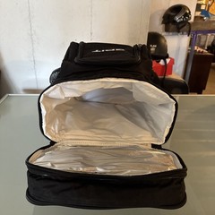 GDIT Insulated Freezer Bag Roller Cart w Adjustable Handle Zippered Pouches