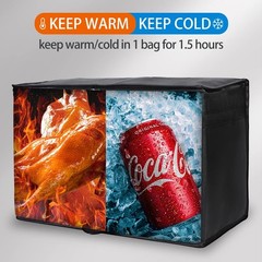 Versatile XX-Large Reusable Grocery Bag — Insulated Cooler with Zippered Top