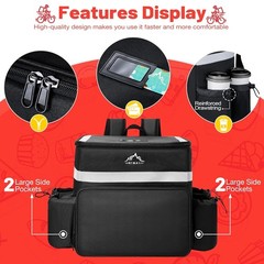 Food Delivery Backpack, Insulated Delivery Bags for Delivery Bike, Large Pizz…