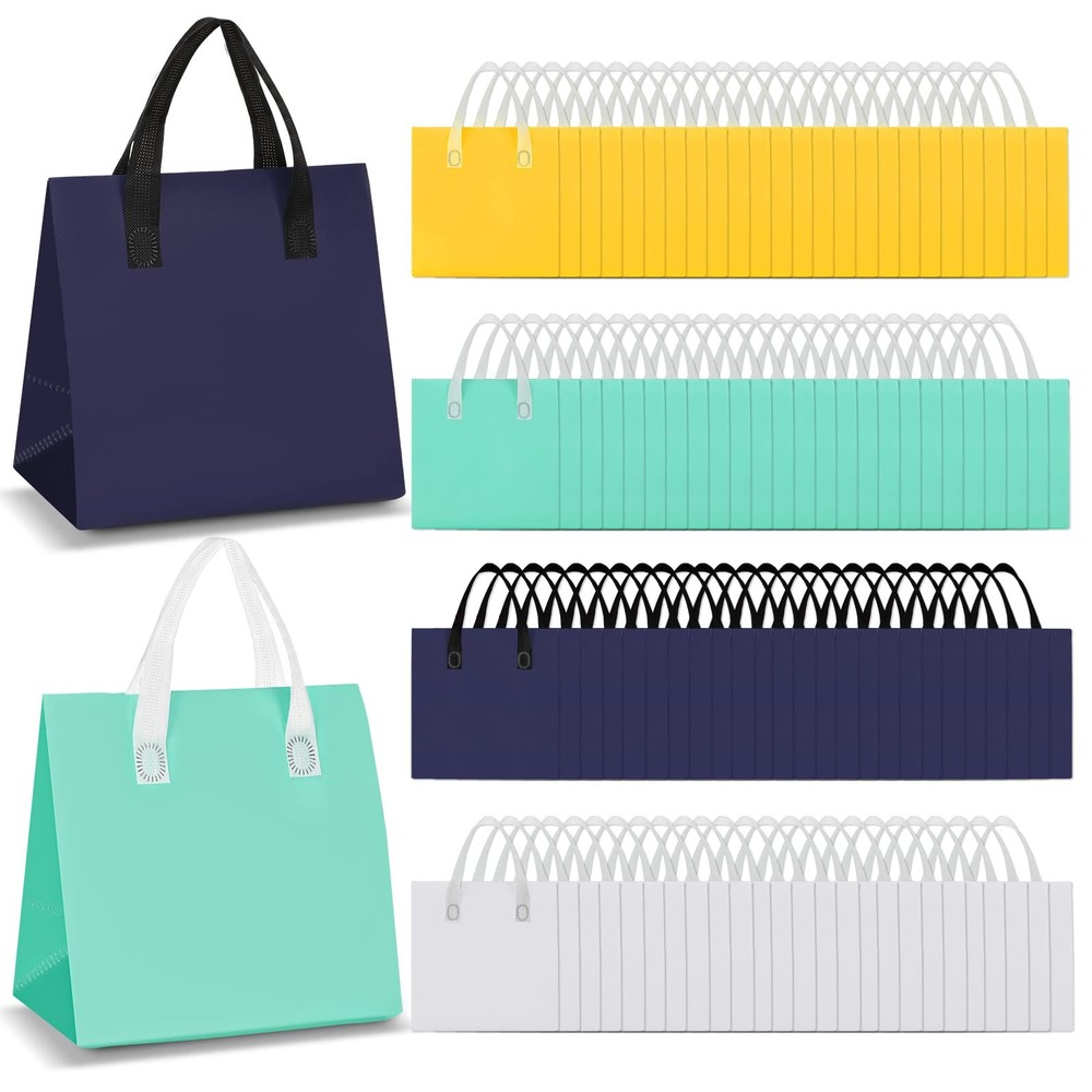 Kacctyen 100 Pcs Insulated Take Out Bags Bulk 9.5 x 6 x in, Multicolor