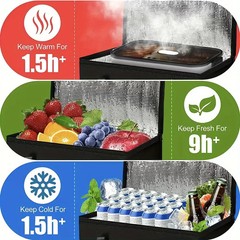 Commercial Insulated Meal Delivery Bag Large-Capacity PET Pizza Bag