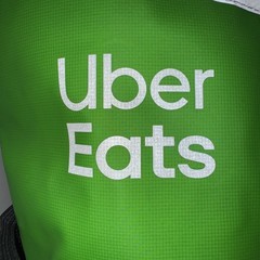 Insulated Delivery Bag Tote Uber Eats Backpack Large Bright Green Ubereats