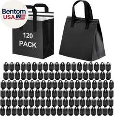 120 Pack Insulated Take Out Bags Bulk Thermal Insulation Take Away Bags for Cold