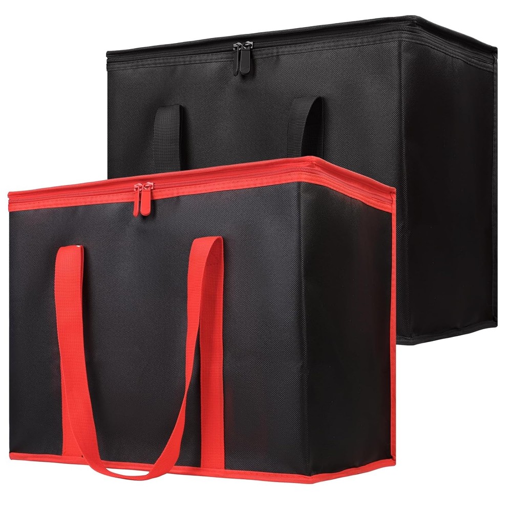 Bodaon Insulated Food Delivery Bag, X-Large Insulated Reusable Grocery Bags with