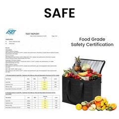Insulated Grocery Bags 2 Pack 70L Large Food Delivery Cooler Bag Heavy Duty