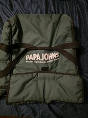 PAPA JOHN’S Green Large Pizza Delivery Bag Thermally Insulated Door Dash Etc.