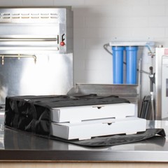 6 PACK Insulated Catering Pizza Food Delivery Carrier Hot Bag Box Black 18″ 16″