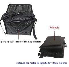 Packir PK-76F: Large Doubledeck Insulated Pizza/Food Delivery Backpack, 16″x …