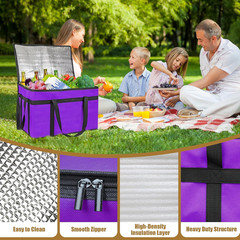 Insulated Bags for Food Delivery, XXXL Pizza Delivery Bags, Large Capacity Coole