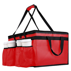 Bolsa Aislante Para Entrega Alimentos Portavasos XXL Para Bebidas Comestibles