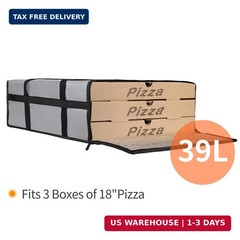 Bodaon Insulated Pizza Bags for Delivery, 20 x 20 x 6 Pizza Bag for, Pizza Hot W
