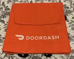 2 — Doordash Large Insulated Pizza Delivery Bag Tote 19x19x5 Door Dash
