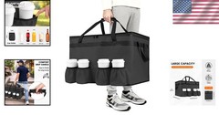 Insulated Food Delivery & Grocery Cooler Bag – XXL Capacity, Hot/Cold Retenti…