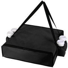 Bodaon Insulated Pizza Delivery Bag with 4 Cup Holders, 24″ x 6″ Pizza Warmer…