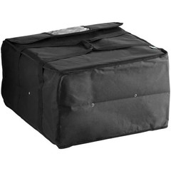 Pizza Delivery Bag Insulated Holds up (6) 16″ or (5) 18″ Pizzas 20x20x12» Black