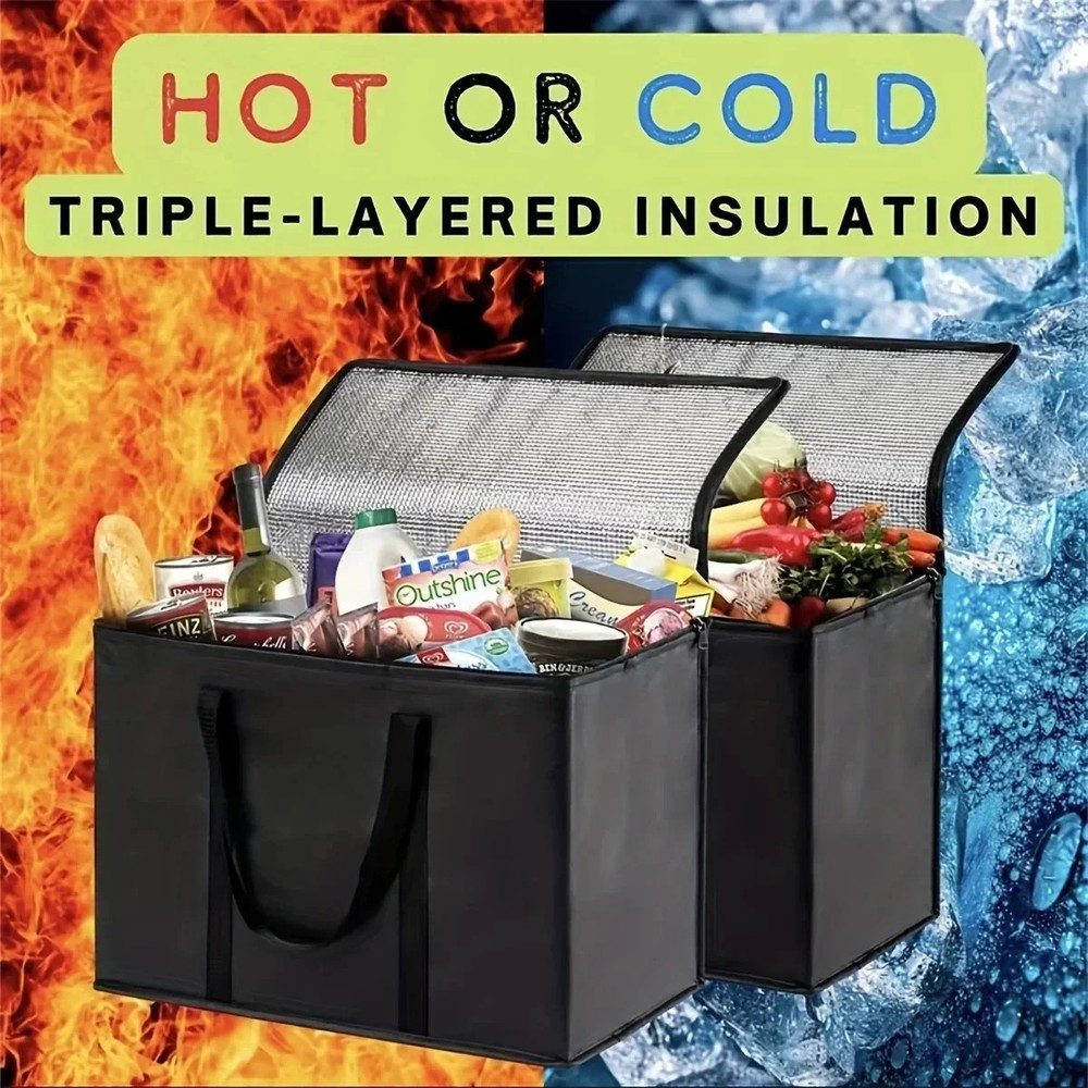 Commercial Insulated Meal Delivery Bag Large-Capacity PET Pizza Bag
