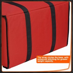 Himal Outdoors Insulated Food Delivery Bag 23x15x14 inches, Red