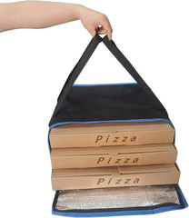 Pizza Delivery Bag, 20″ x 20″ x 7″ Pizza Warmer Bags for Carry Hot, Insulated Fo