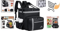 Food Delivery Backpack Insulated Large Capacity Leak-Proof for HOT COLD
