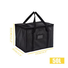 Large Insulated Food Delivery Bag Thermal Pizza Cooler Picnic Carrier Tote