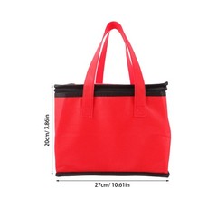 Insulated Catering Bag Red 27 Cm X 27 Cm X 20 Cm For Food Delivery Use