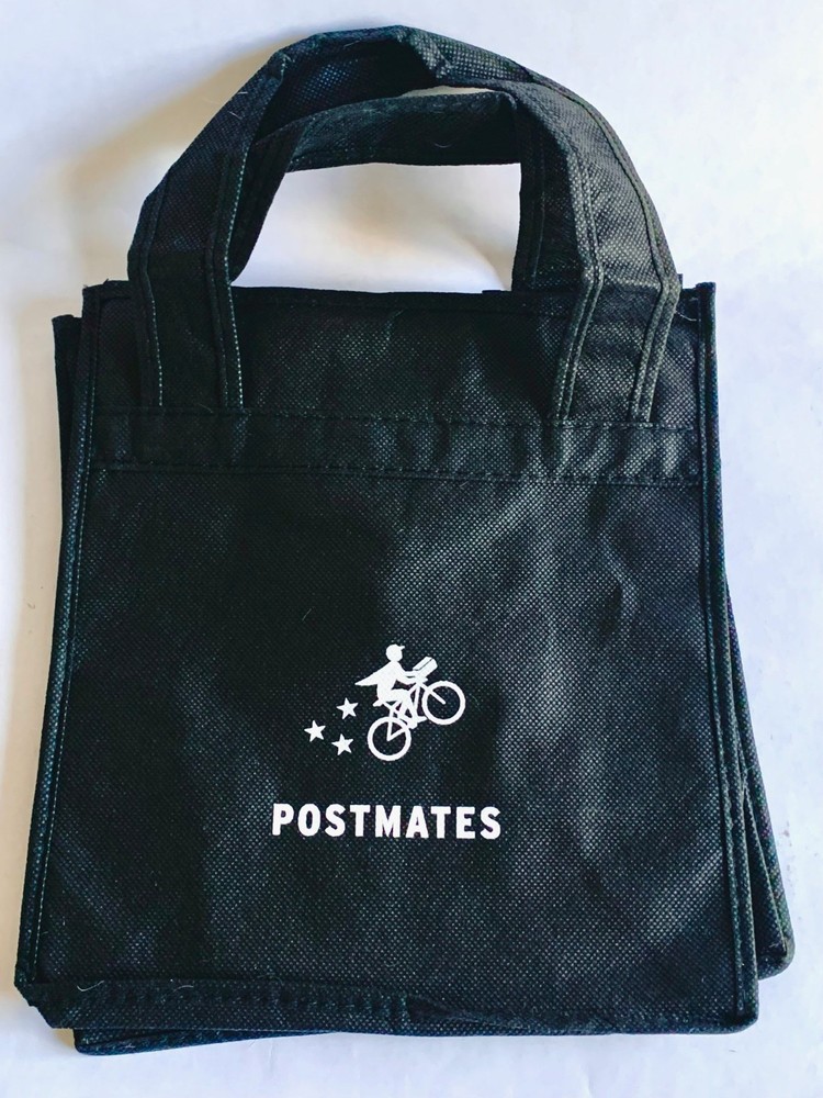 Postmates Drink Carrier 6-Bottle Cup Holder Unused Tote Bag Delivery Organizer