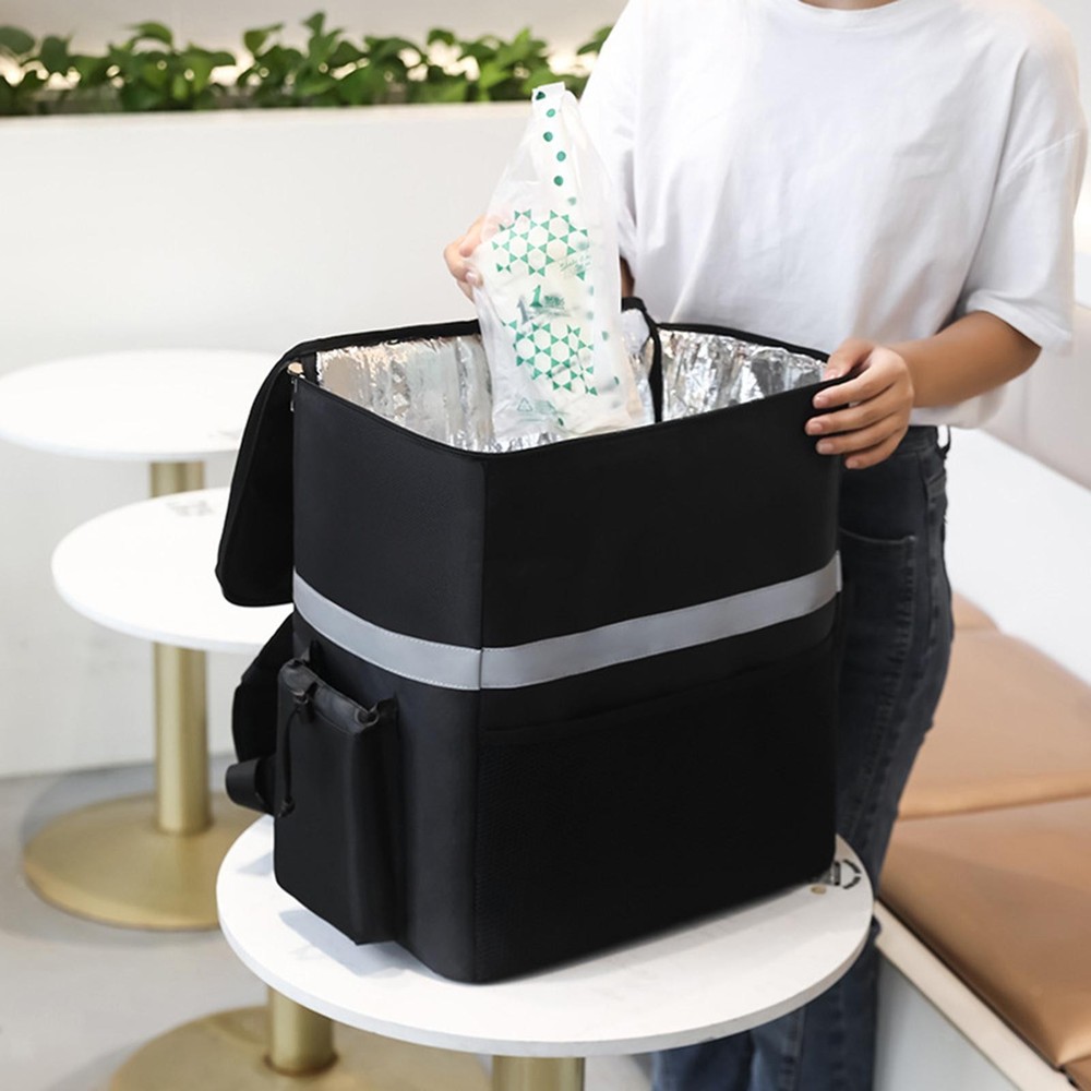 Food Delivery Backpack Cool Bag Food Storage Reusable for Camping Festivals