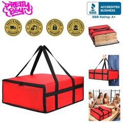 Spacious XXXL Insulated Pizza Carrier Bag 20×20 — Ideal for Deliveries