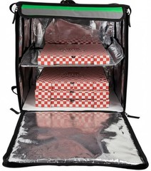 50L XL Large Insulated Food Delivery Backpack, Expandable Catering Cooler Bag, W