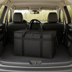 Large 3-Pack Insulated Food Delivery Bag with Hard Bottom, XXXL