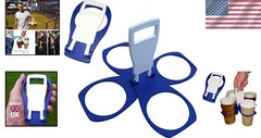 Sturdy Reusable Cup Holder for Sports Events & Office Runs — Fold-Away Design