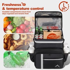Food Delivery Backpack, Insulated Food Delivery Bags for Takeout Bike, Large …