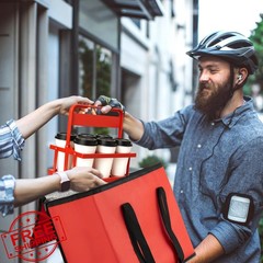 BYELTCUCN Drink Carrier Red Insulated Bag