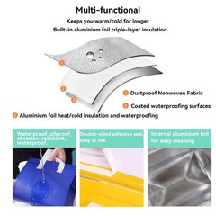 100 Pcs Insulated Take Away Bags, Disposable Lunch Bags For Food Takeaways, C…