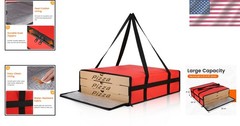 Insulated Pizza Delivery Bag for Hot & Cold Food Transport