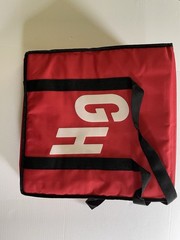 Grub Hub Insulated Collapsible Pizza Delivery Bag 18x18x8 with Straps Handles