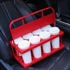 Portable Reusable Drink Carrier with Handle — 8 Cup Holder for Delivery, Foldabl
