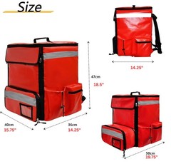 70L XL Large Insulated Food Delivery Backpack Expandable with 4 Cups Holders …